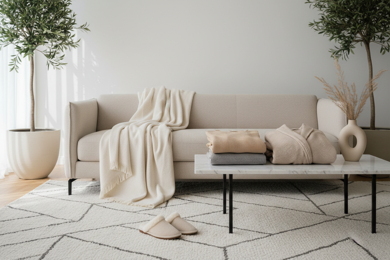 Lounge wear brand which is comfortable, cosy, clean and in style.